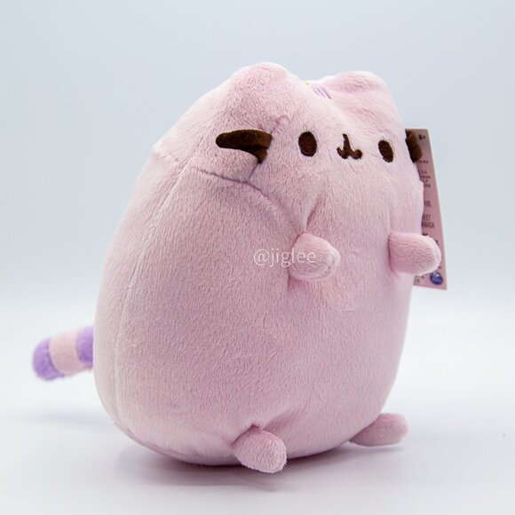 5" Purple Pusheen Cat w/ Purple Stripe/ Spin Master Stuffed Animal Plushie BNWT - Picture 2 of 4